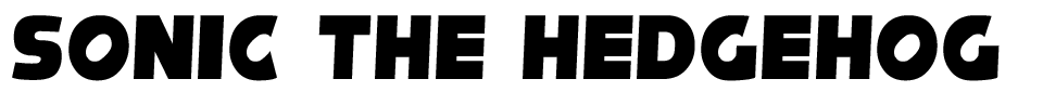 Sonic The Hedgehog Font font preview