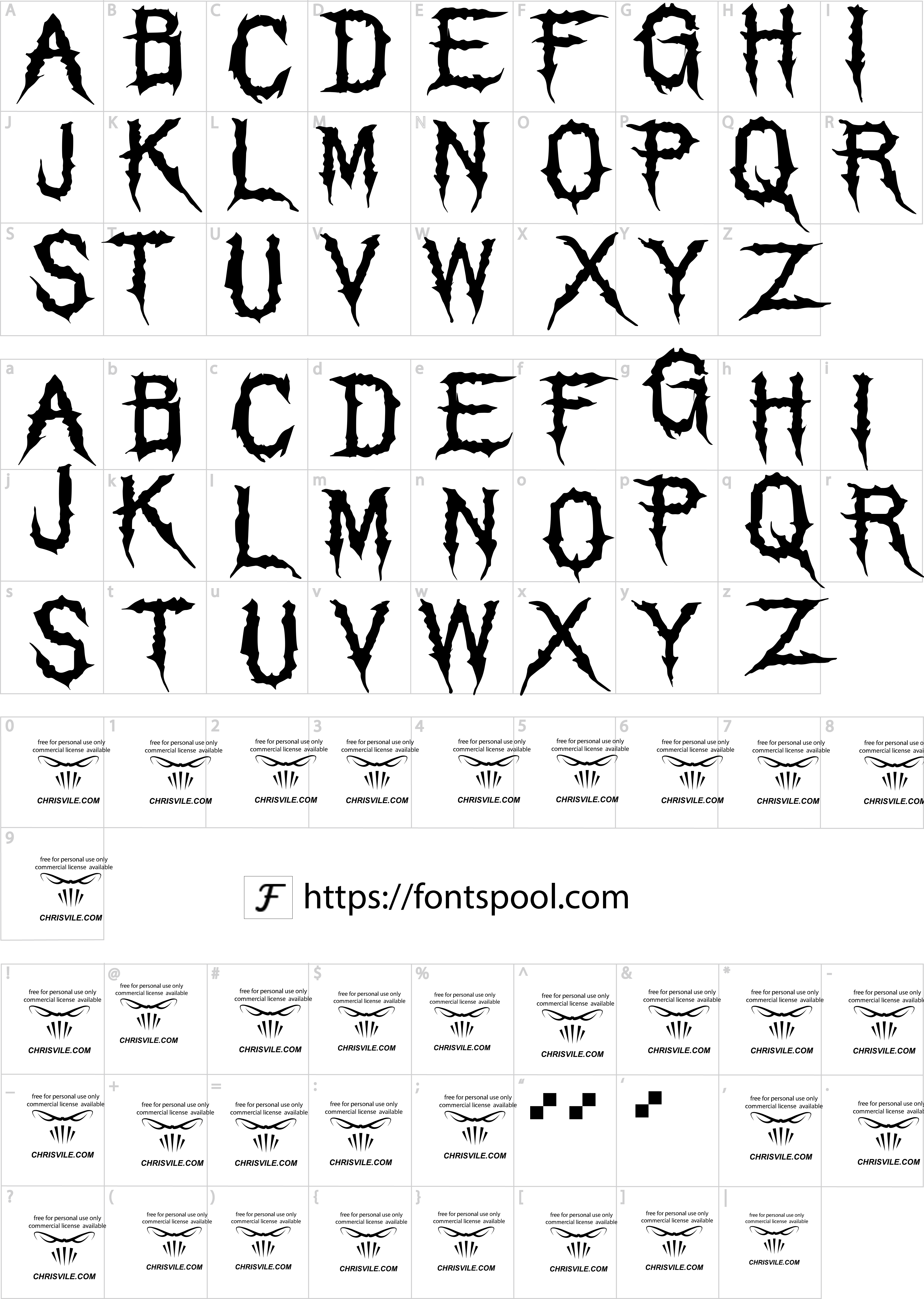 Rae Dunn Font character set