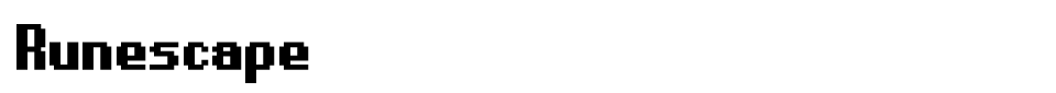 Runescape Font font preview