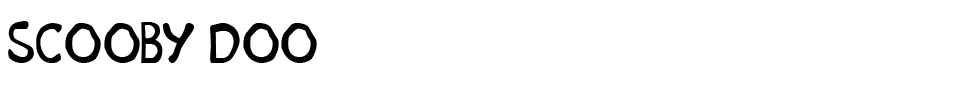 Scooby Doo Font font preview