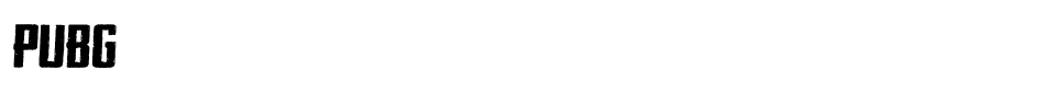 Pubg Font