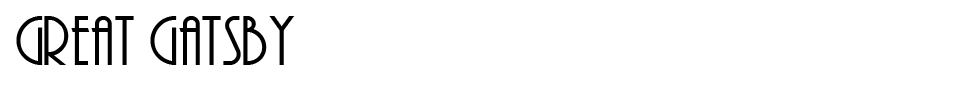 Great Gatsby Font font preview
