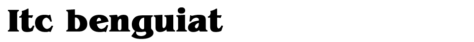Itc Benguiat Font font preview