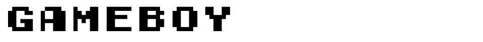 Gameboy Font font preview