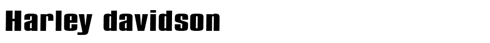Harley Davidson Font font preview