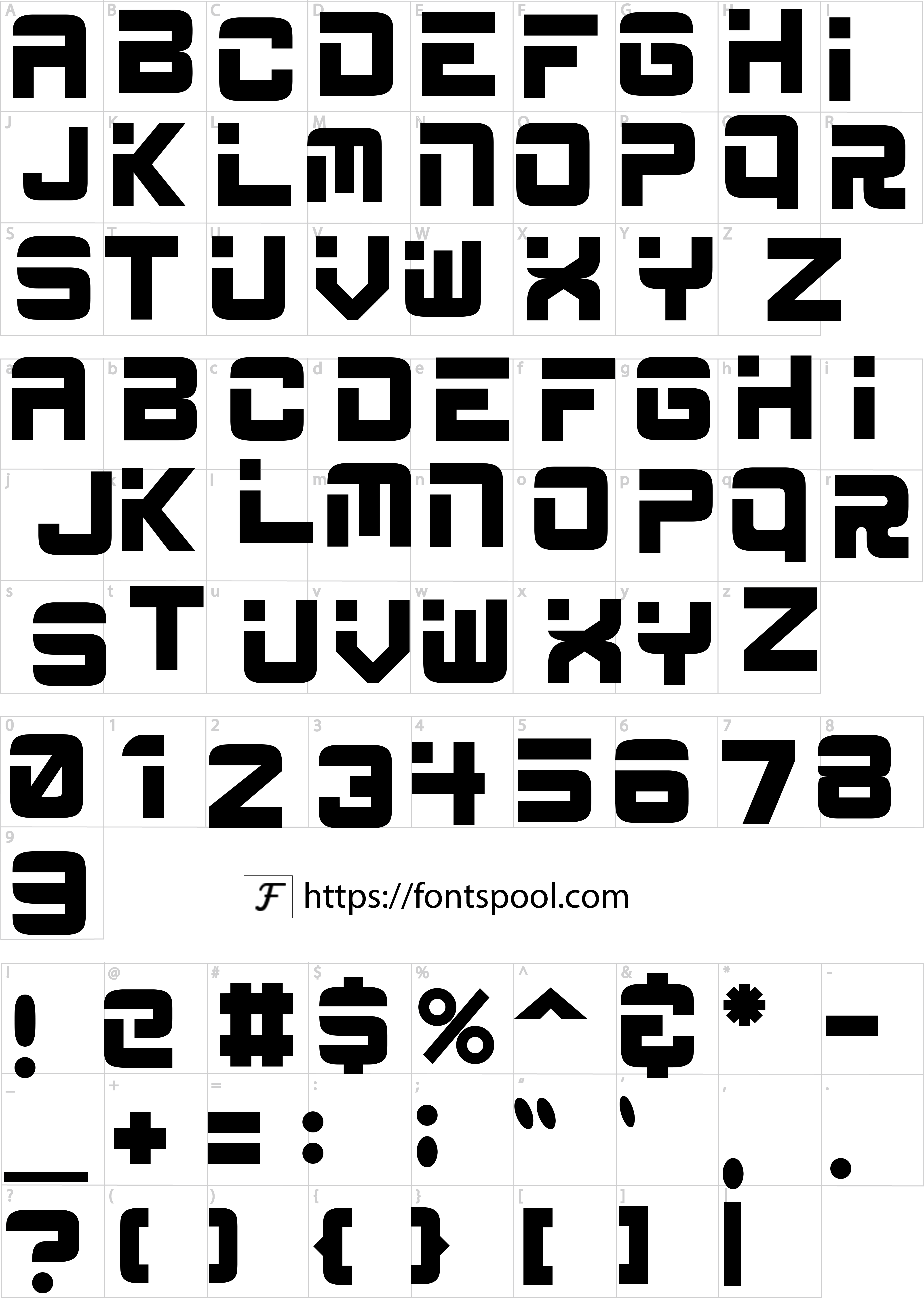 Espn Font character set