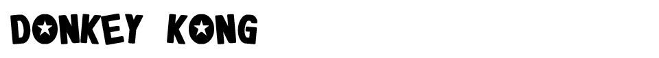 Donkey Kong Font font preview