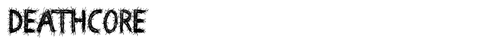 Deathcore Font font preview