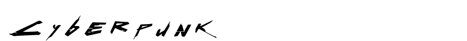 Cyberpunk Font font preview