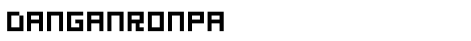 Danganronpa Font font preview