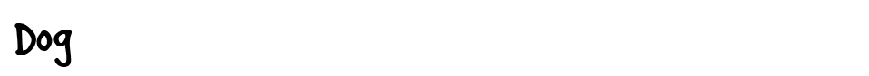 Dog Font font preview