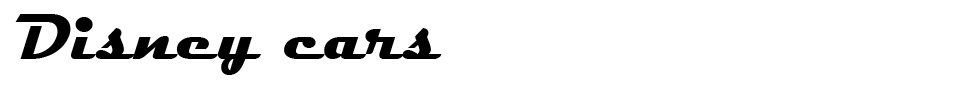 Disney Cars Font font preview