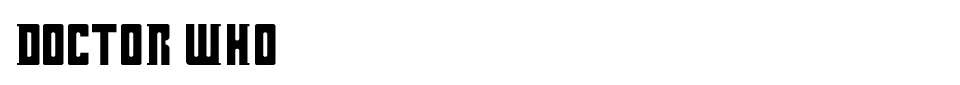 Doctor Who Font font preview
