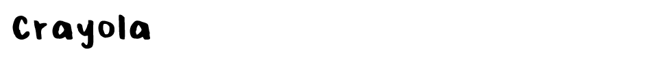 Crayola Font font preview