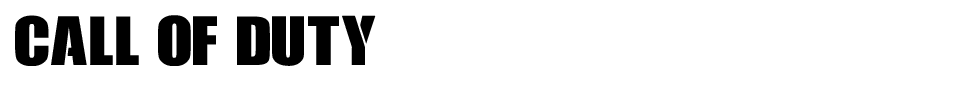 Call Of Duty Font font preview