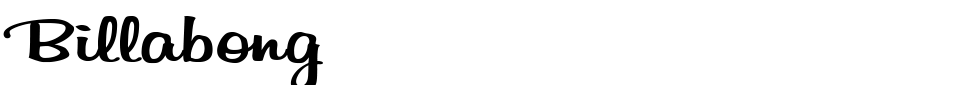 Billabong Font font preview