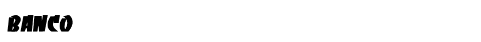 Banco Font font preview