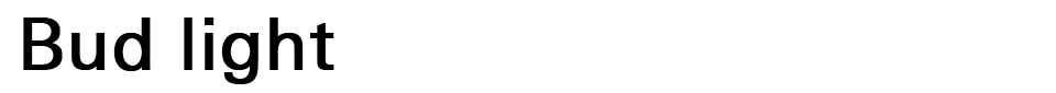 Bud Light Font font preview
