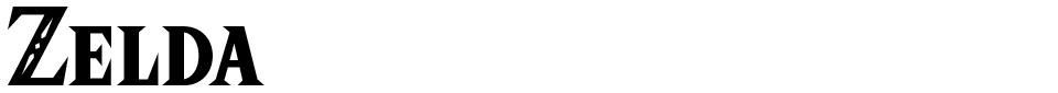Zelda Font font preview