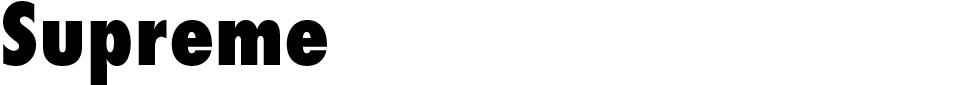 Supreme Font font preview