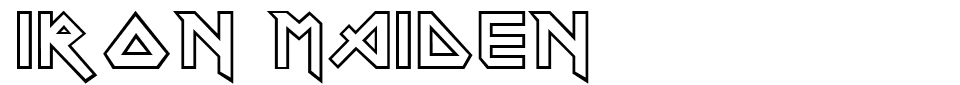Iron Maiden Font font preview