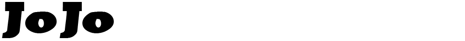 Jojo Font font preview