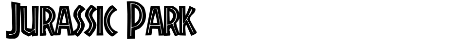 Jurassic Park Font font preview