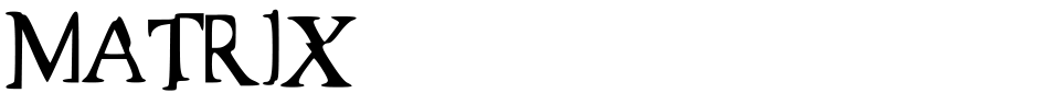 Matrix Font font preview