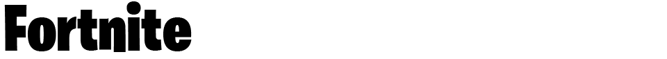 Fortnite Font font preview