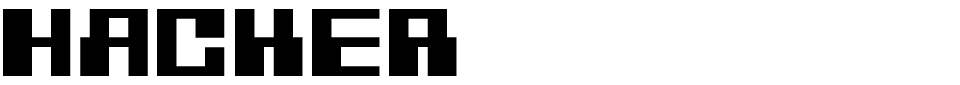 Hacker Font font preview