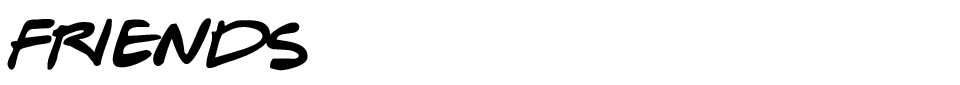 Friends Font font preview