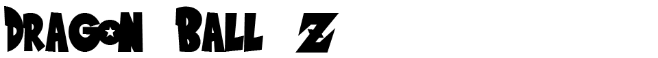 Dragon Ball Z Font font preview