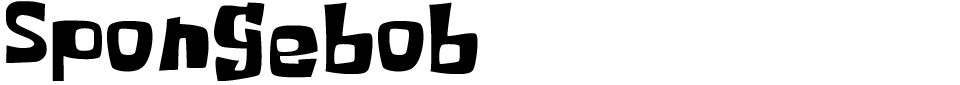Spongebob Font font preview