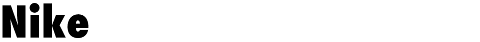 Nike Font font preview