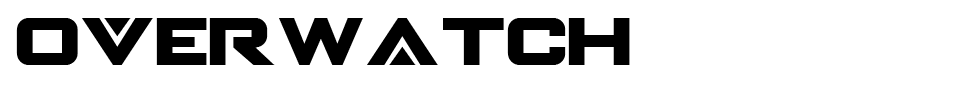 Overwatch Font font preview