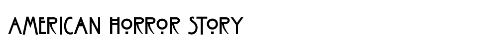 American Horror Story Font font preview
